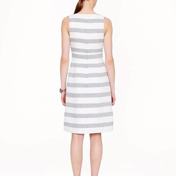 J. Crew Striped Basket Weave Dress - Picture 9 of 9